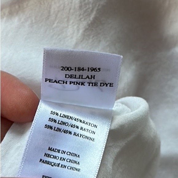 Rails Delilah Peach Pink Tie Dye Midi Dress - Picture 8 of 8